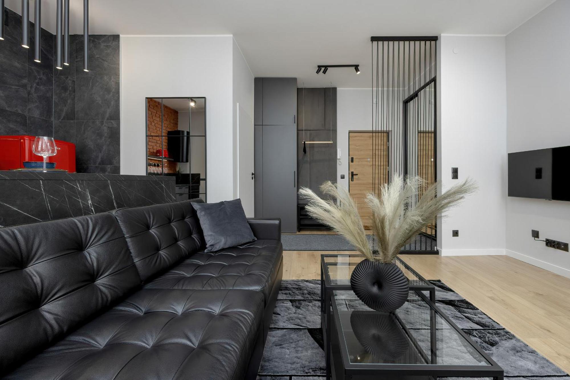 Exclusive Grey And Red Apartment In Warsaw Center By Noclegi Renters Exterior photo
